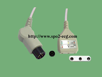 Porcellana Pin E9002ZK di 9 piedi e 6 del cavo del cavo di Datescope ECG per i monitor pazienti fornitore