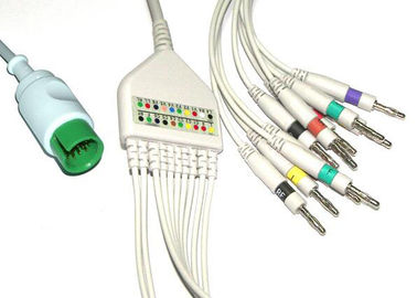 Porcellana Cavo Multilink della macchina di elettrocardiogramma di Spacelabs 10 cavi per il monitor medico fornitore